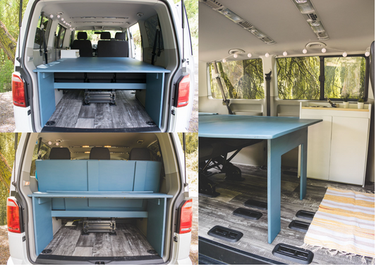 Convierte tu VW T5/T6 en camper: planos del módulo cama listos para descargar