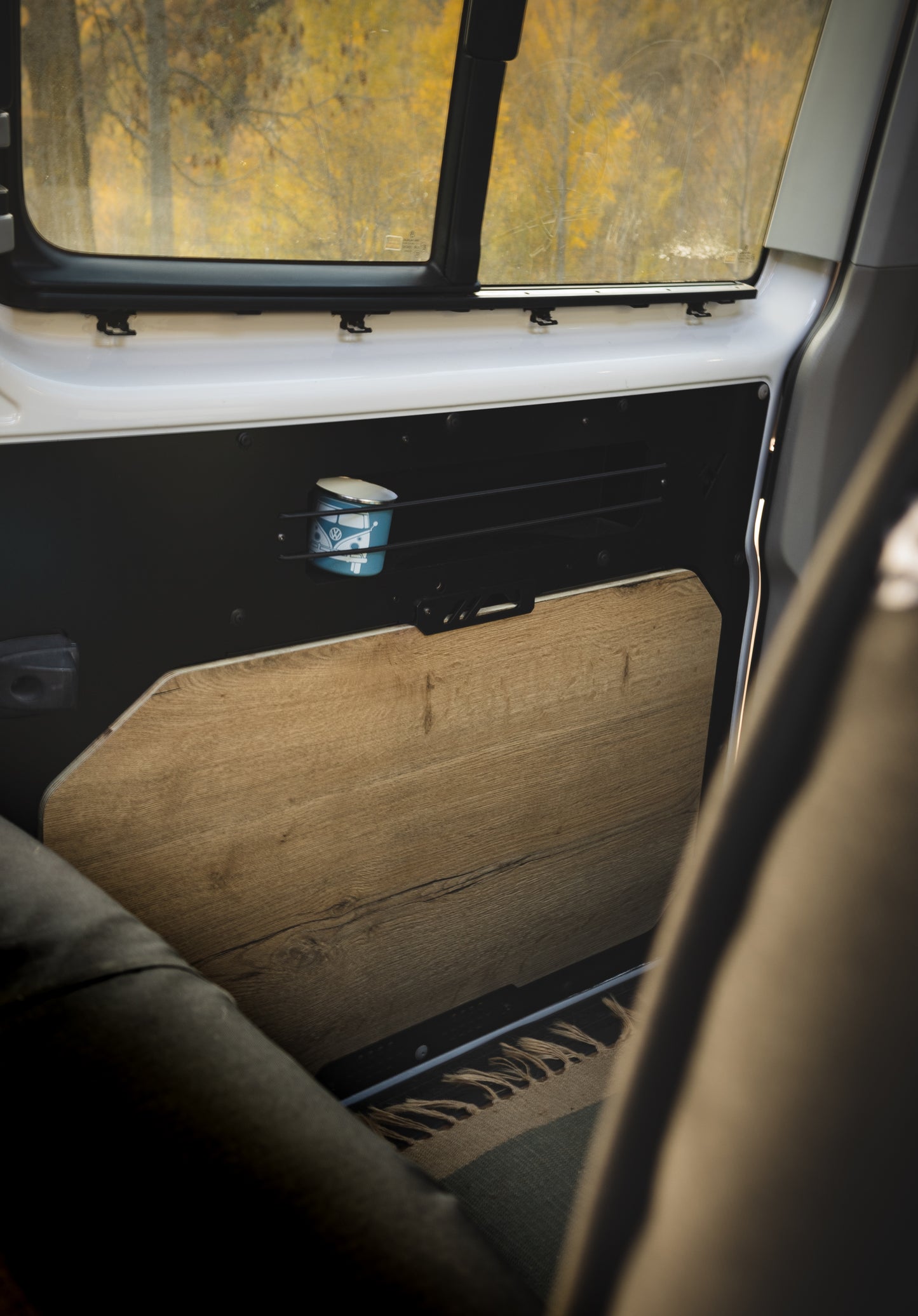 TableKarrier – Sliding Door Table & Storage Panel for VW T5/T6/T6.1