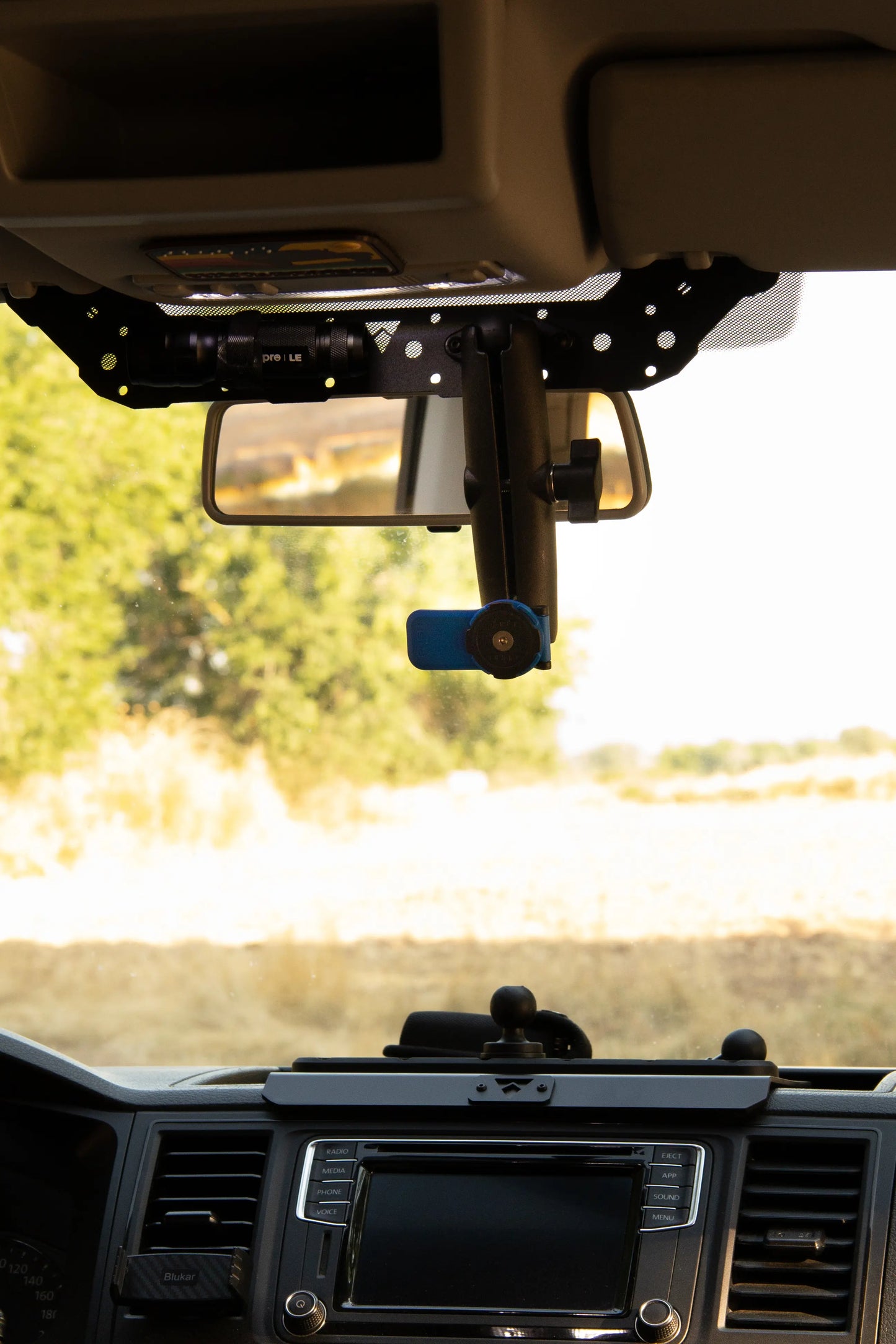 RAM Compatible Mount Panel for VW T5/T6 Sun Visors