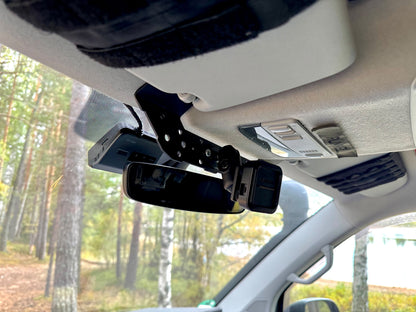 RAM Compatible Mount Panel for VW T5/T6 Sun Visors