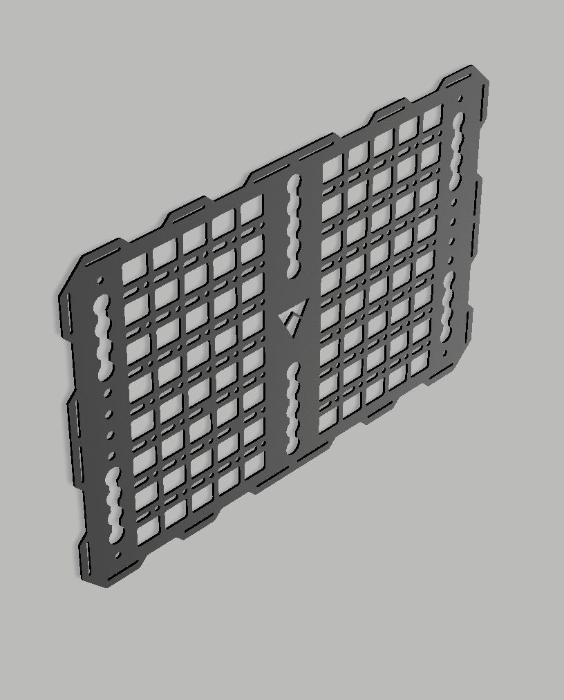 Flat aluminum Molle Panel (60x40)